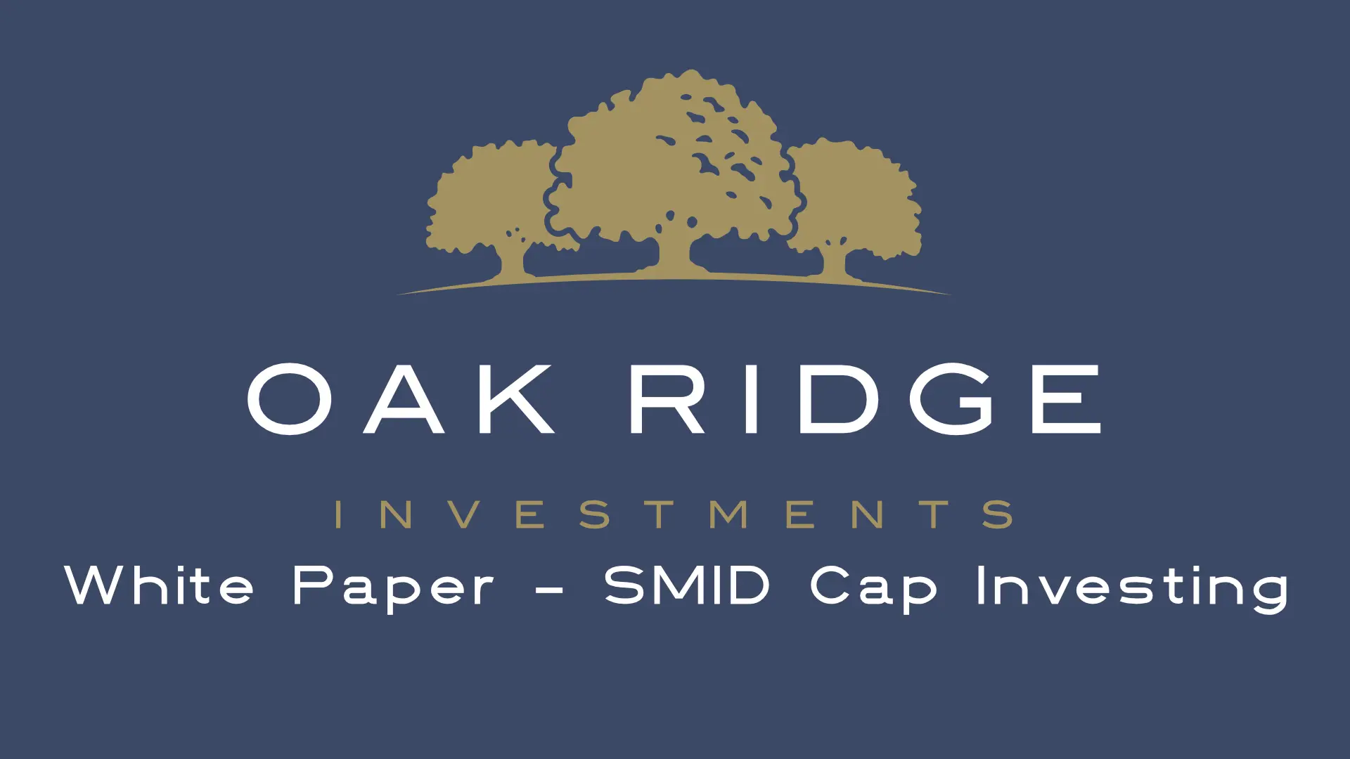 Oak Ridge Investments SMID Cap white paper cover